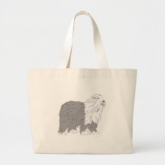Bolso De Tela Gigante English Sheepdog