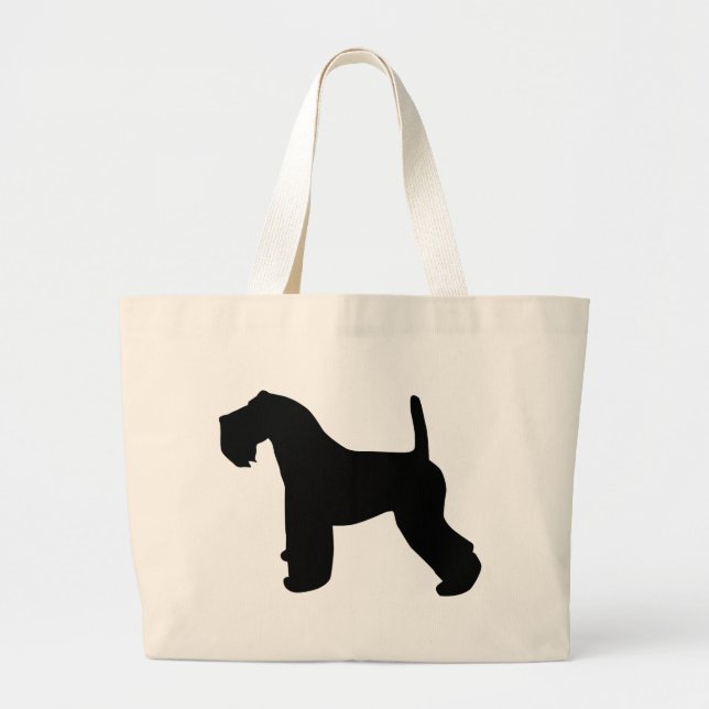 Bolso De Tela Gigante Engranaje de Terrier de azul de Kerry (Frente)