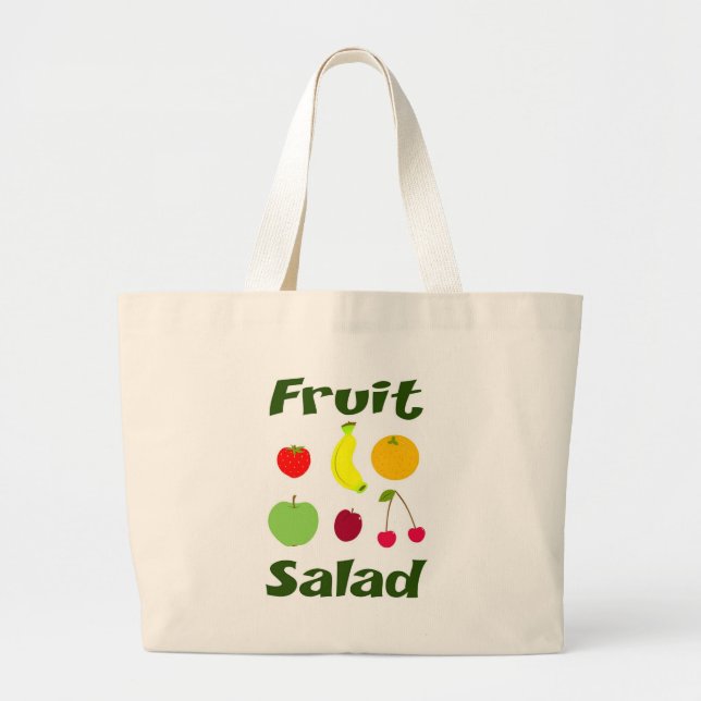 Bolso De Tela Gigante Ensalada de fruta (Frente)