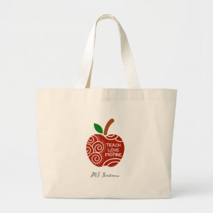 Bolso De Tela Gigante Enseñar Amor Inspirar 