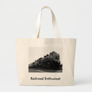 Bolso De Tela Gigante Entusiasta del ferrocarril