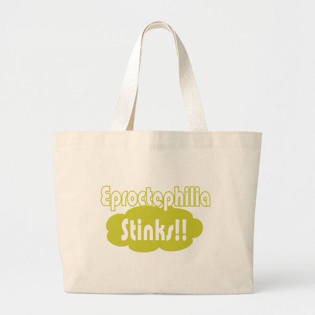 Bolso De Tela Gigante ¡¡Eproctophilia Apesta!! (Frente)