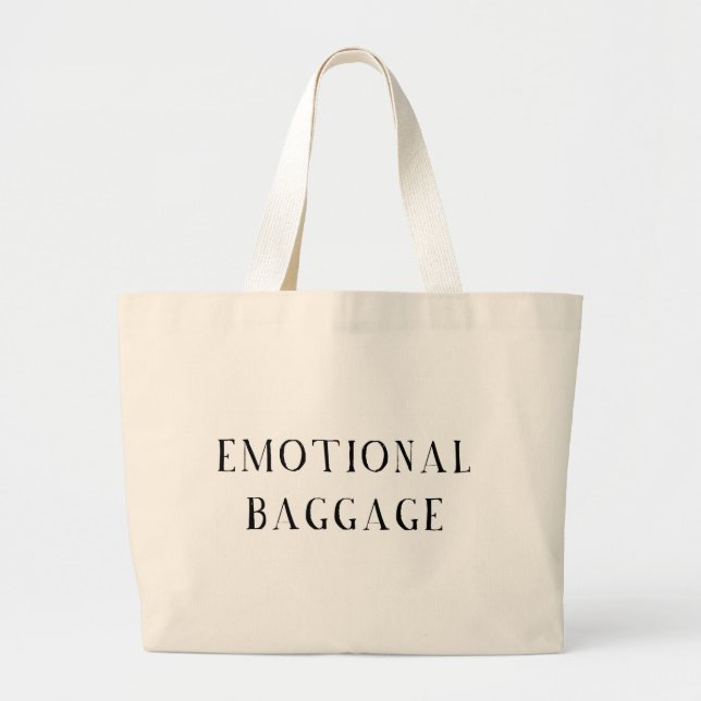 Bolso De Tela Gigante Equipaje emocional (Frente)