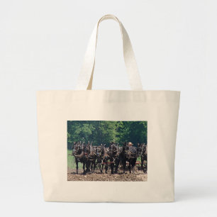 Bolso De Tela Gigante Equipo de seis caballos