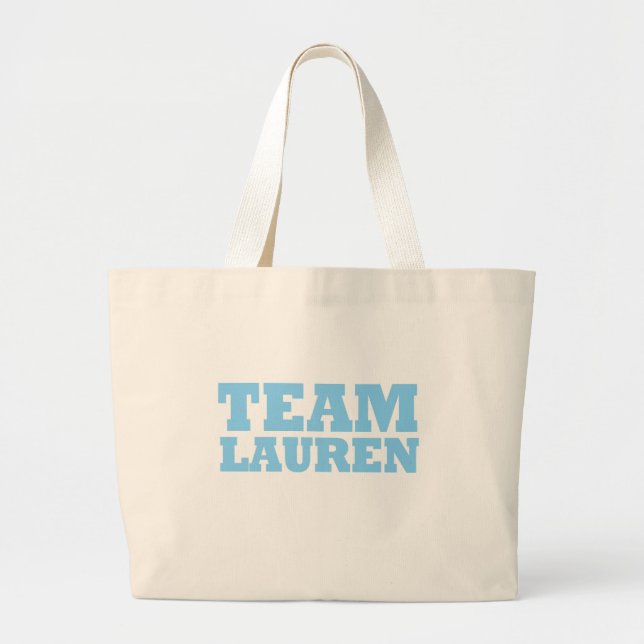 Bolso De Tela Gigante Equipo Lauren (Frente)