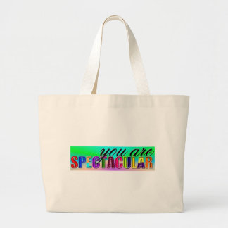 Bolso De Tela Gigante Eres Espectacular