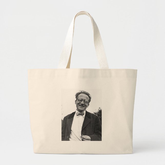 Bolso De Tela Gigante Erwin Schrodinger (Frente)