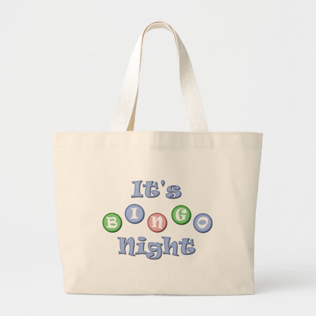 Bolso De Tela Gigante Es Bingo Night (Frente)