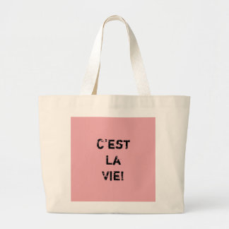 Bolso De Tela Gigante "¡Es La Vie!"