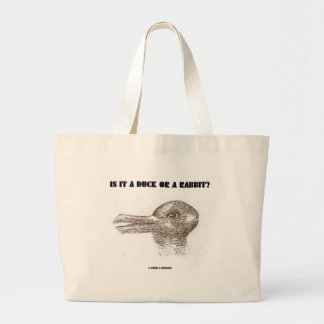 Bolso De Tela Gigante ¿Es un pato o un conejo? (Ilusión óptica)