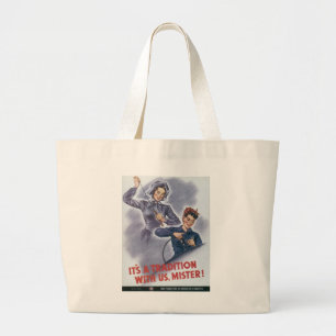 Bolso De Tela Gigante ¡Es una tradición con nosotros, señor!