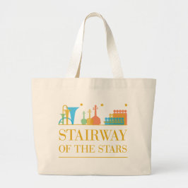 Bolso De Tela Gigante Escalera de las Estrellas Totebag
