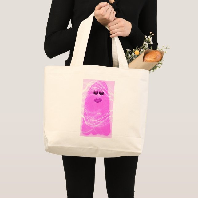 Bolso De Tela Gigante Escándalo de Pinkoween fantasma táctico (Anverso (producto))