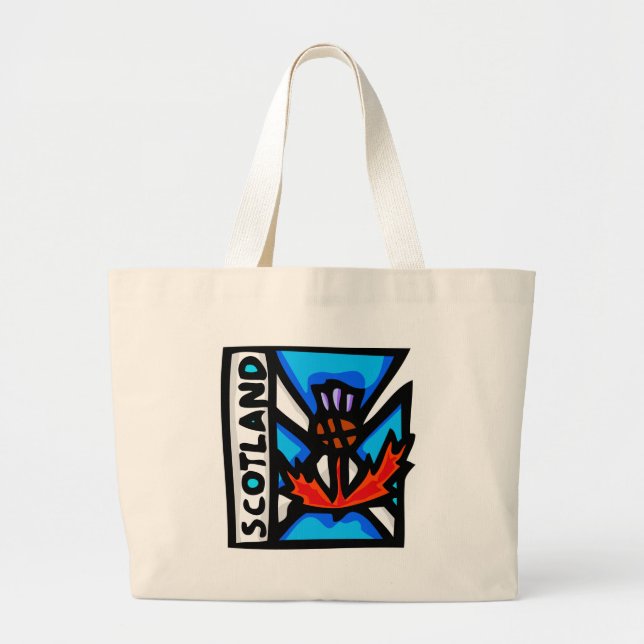 Bolso De Tela Gigante Escocia (Frente)