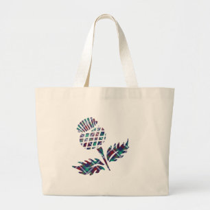 Bolso De Tela Gigante Escocia regalos Escocia Thistle Tartan Plaid Gift