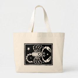 Bolso De Tela Gigante Escorpio Astrológico Antiguo Zodiaco Totebag