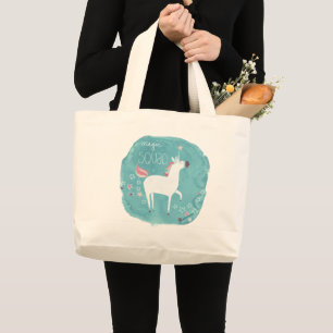 Bolso De Tela Gigante Escuadrón de Unicornio Mágico