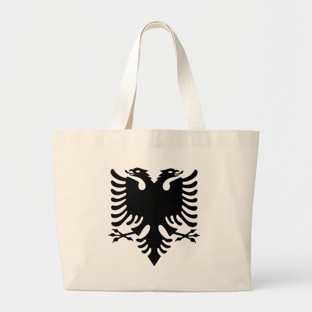 Bolso De Tela Gigante Escudo de armas de Albania (Frente)