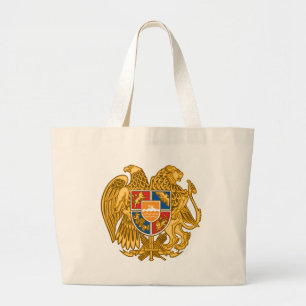 Bolso De Tela Gigante Escudo de armas de Armenia - emblema armenio