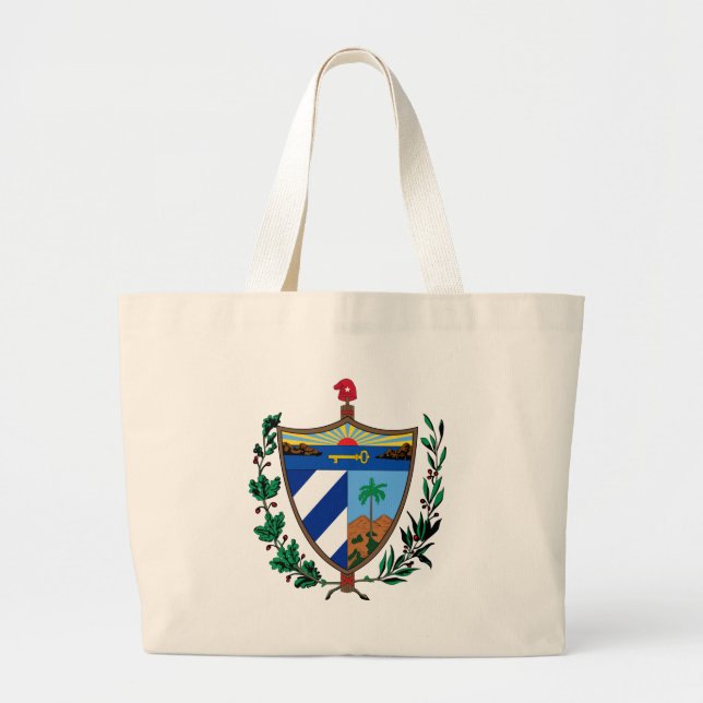 Bolso De Tela Gigante escudo de armas de cuba (Frente)