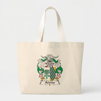 Bolso De Tela Gigante Escudo de la familia de Aceves