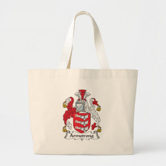 Bolso De Tela Gigante Escudo de la familia de Armstrong