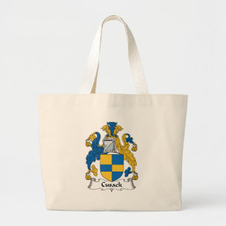 Bolso De Tela Gigante Escudo de la familia de Cusack