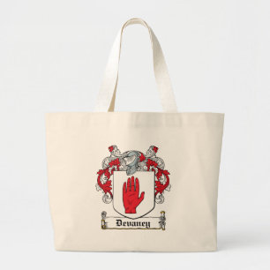 Bolso De Tela Gigante Escudo de la familia de Devaney