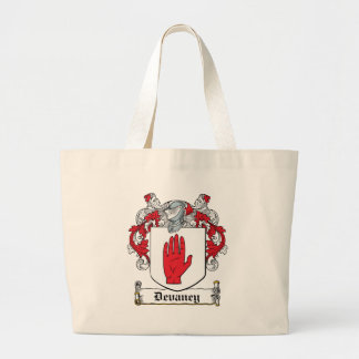 Bolso De Tela Gigante Escudo de la familia de Devaney