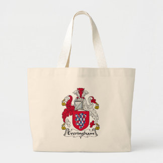Bolso De Tela Gigante Escudo de la familia de Everingham