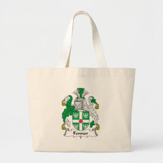 Bolso De Tela Gigante Escudo de la familia de Fenner