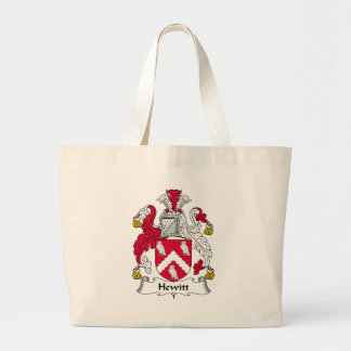 Bolso De Tela Gigante Escudo de la familia de Hewitt