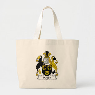 Bolso De Tela Gigante Escudo de la familia de Hobbs