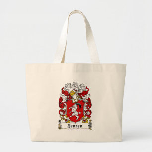 Bolso De Tela Gigante Escudo de la familia de Jensen