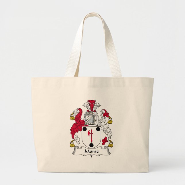 Bolso De Tela Gigante Escudo de la familia de Morse (Frente)