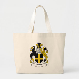 Bolso De Tela Gigante Escudo de la familia de Peyton