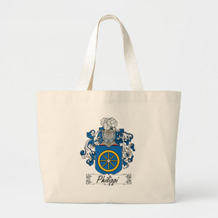 Bolso De Tela Gigante Escudo de la familia de Philippi