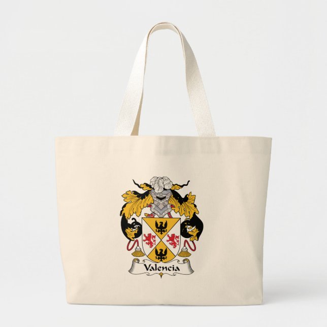 Bolso De Tela Gigante Escudo de la familia de Valencia (Frente)