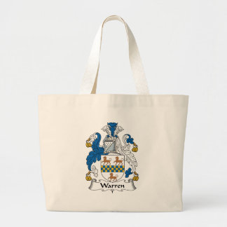 Bolso De Tela Gigante Escudo de la familia de Warren