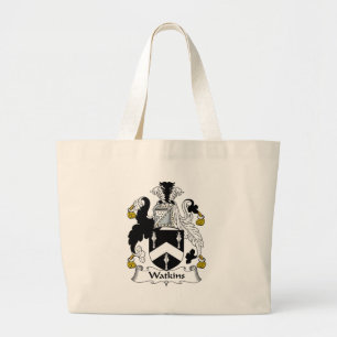 Bolso De Tela Gigante Escudo de la familia de Watkins