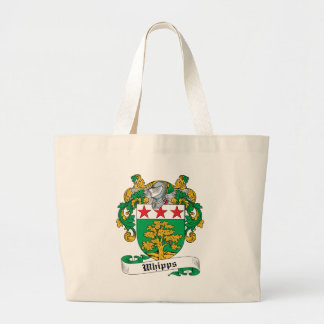 Bolso De Tela Gigante Escudo de la familia de Whipps