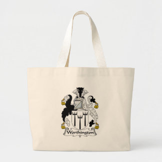Bolso De Tela Gigante Escudo de la familia de Worthington