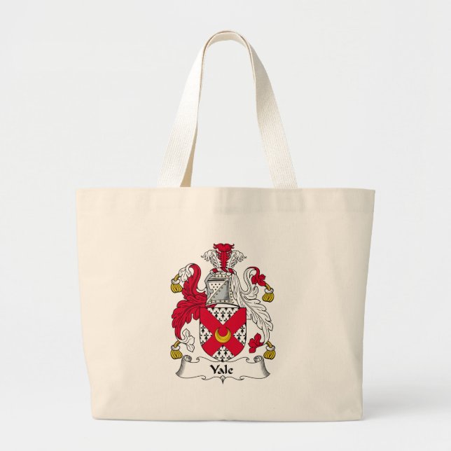 Bolso De Tela Gigante Escudo de la familia de Yale (Frente)