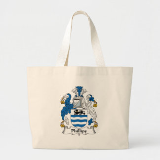 Bolso De Tela Gigante Escudo de la familia Phillips