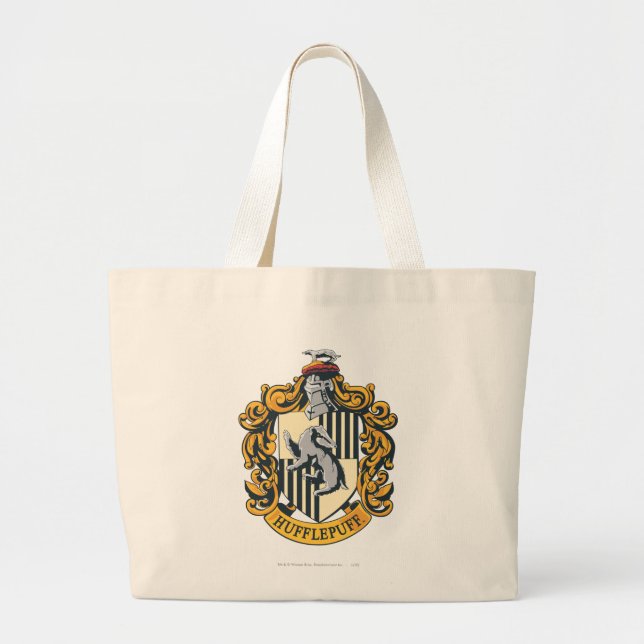 Bolso De Tela Gigante Escudo Hufflepuff (Frente)