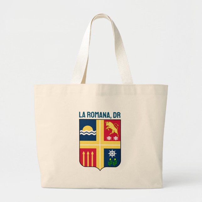 Bolso De Tela Gigante Escudo - La Romana, República Dominicana (Frente)