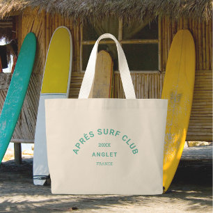 Bolso De Tela Gigante Escudo social Après Surf Club Turquoise Surfers