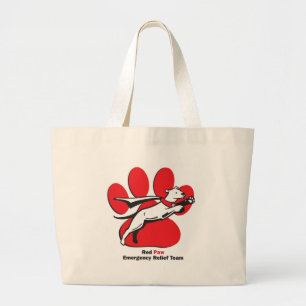 Bolso De Tela Gigante Esencial rojo de la pata