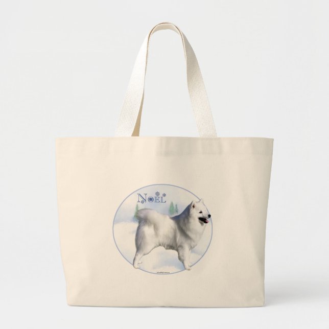 Bolso De Tela Gigante Eskimo Dog Noel (Frente)