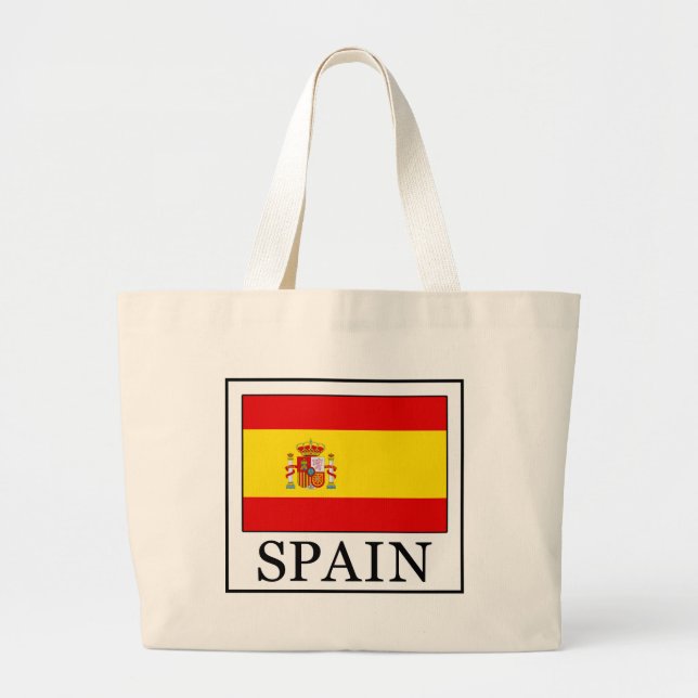 Bolso De Tela Gigante España (Frente)